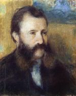 Писсарро Портрет господина Луи Эструка 1874г